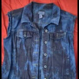 Custom acid washed battle vest